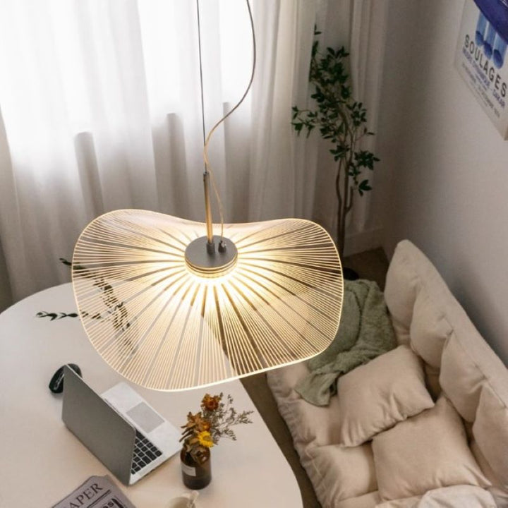Ritta Design Foglia Metallo Acrilico LED Lampade a Sospensione Camera da Letto