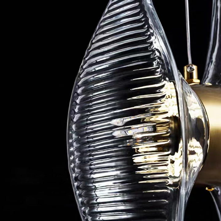 Kristy Moderno LED Lampade a Sospensione Oro Lusso Vetro Metallo Soggiorno/Camera da Letto