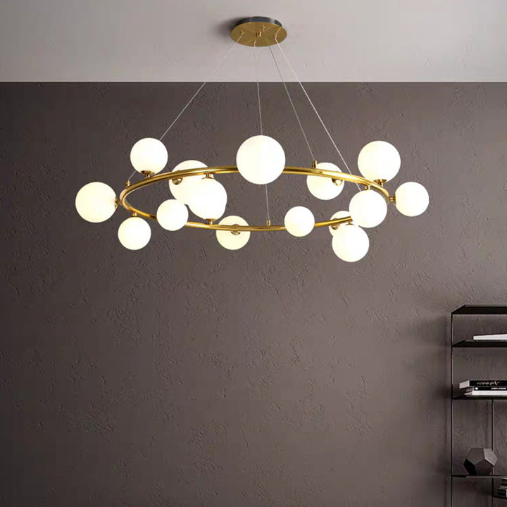 Valentina Moderno Minimalismo LED Lampade a Sospensione Metallo Vetro Oro/Nero Soggiorno/Camera da Letto/Sala da Pranzo