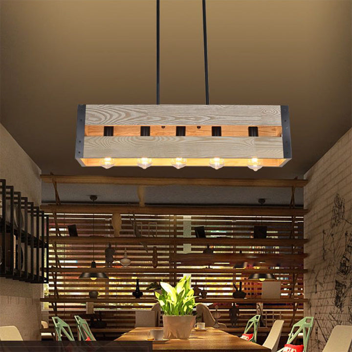 Silva Moderni LED Lampade a sospensione Metallo/Legno Soggiorno/Camera da Letto