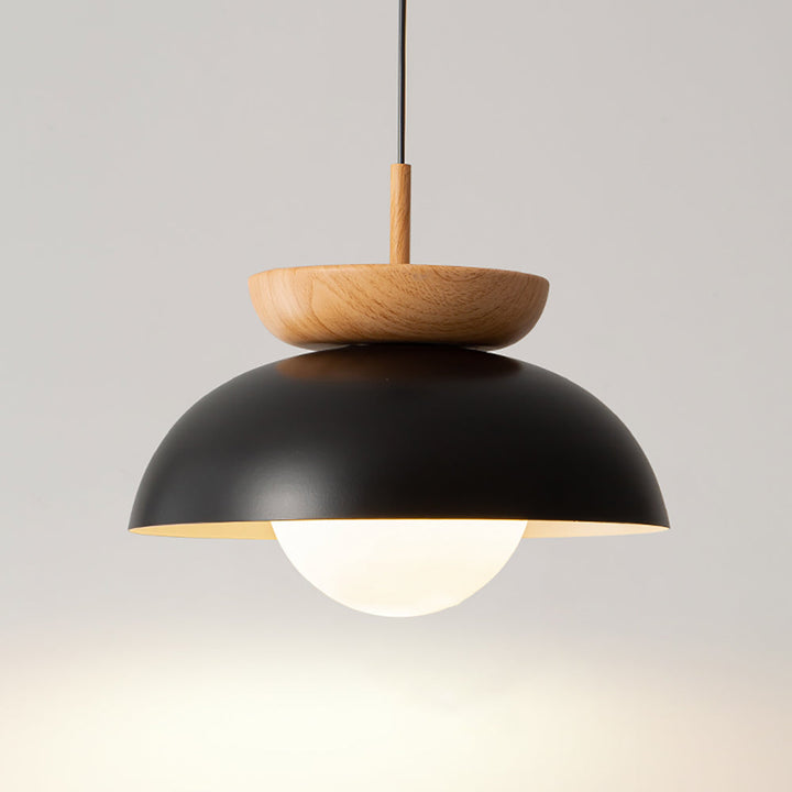 Muto Nordico Sospensione Legno Metallo Nero Bianco Cucina Balcone