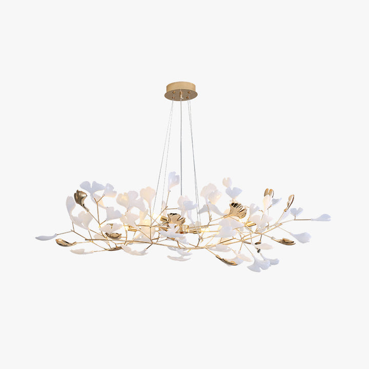 Olivia Moderne LED Lampade a Sospensione Ginkgo Biloba Metallo Oro Petalo Soggiorno/Camera da Letto