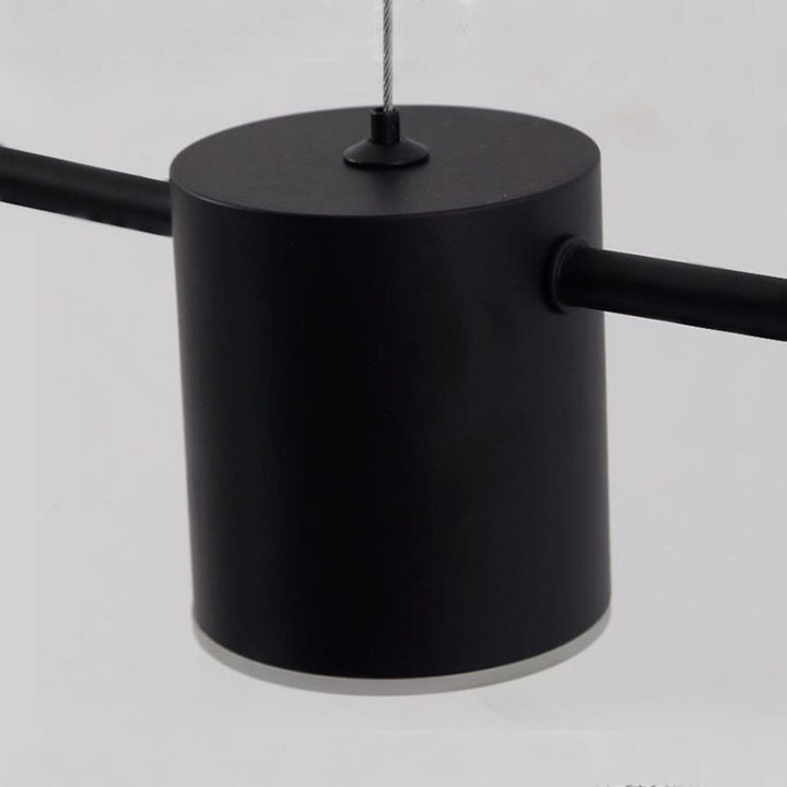 Arisha Moderni LED Metallo Lampade a Sospensione Nero/Oro Soggiorno/Cucina