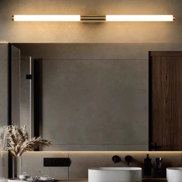 Arisha Moderno LED Applique Metallo Linea Acrilico Oro