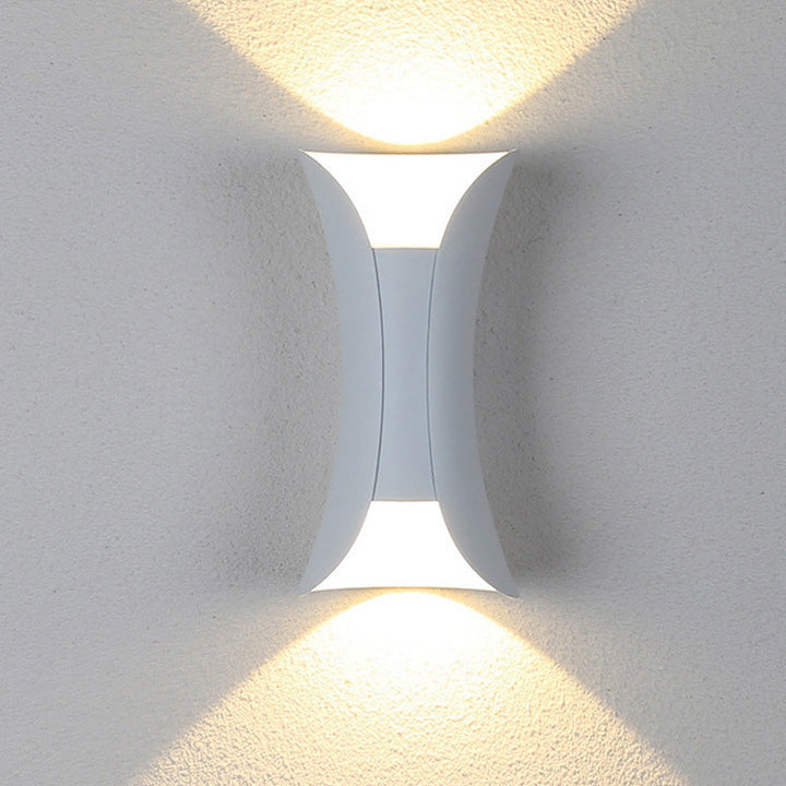 Ray Minimalismo LED Applique da Esterno Curva Montate Corridoio