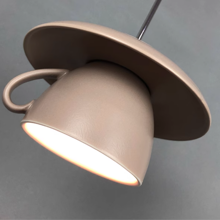 Valentina Pop Arte Tazza Ceramica LED Lampade a Sospensione Studio