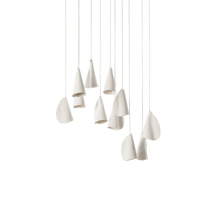Olshaion lampada a sospensione geometrica in ceramica