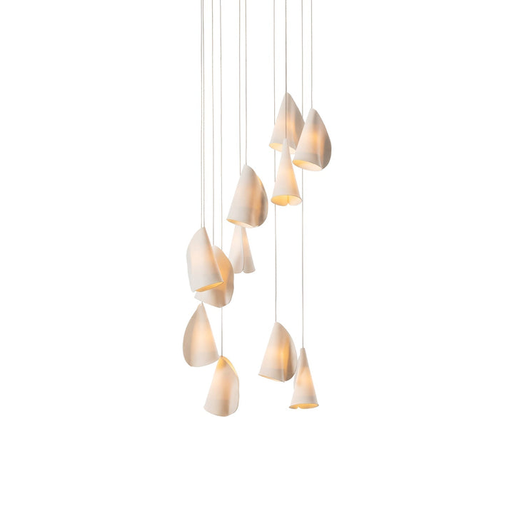 Olshaion lampada a sospensione geometrica in ceramica