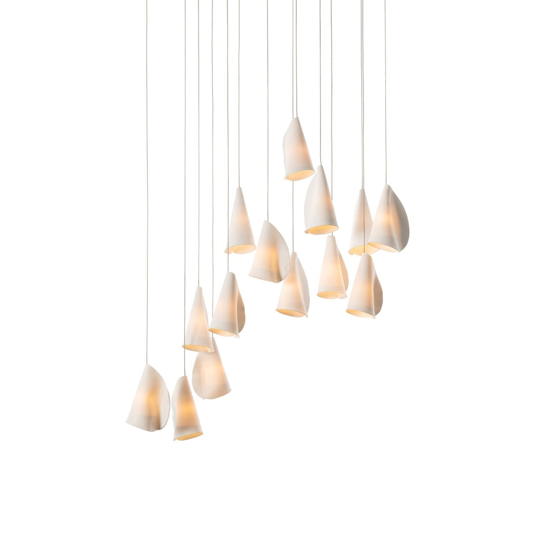 Olshaion lampada a sospensione geometrica in ceramica