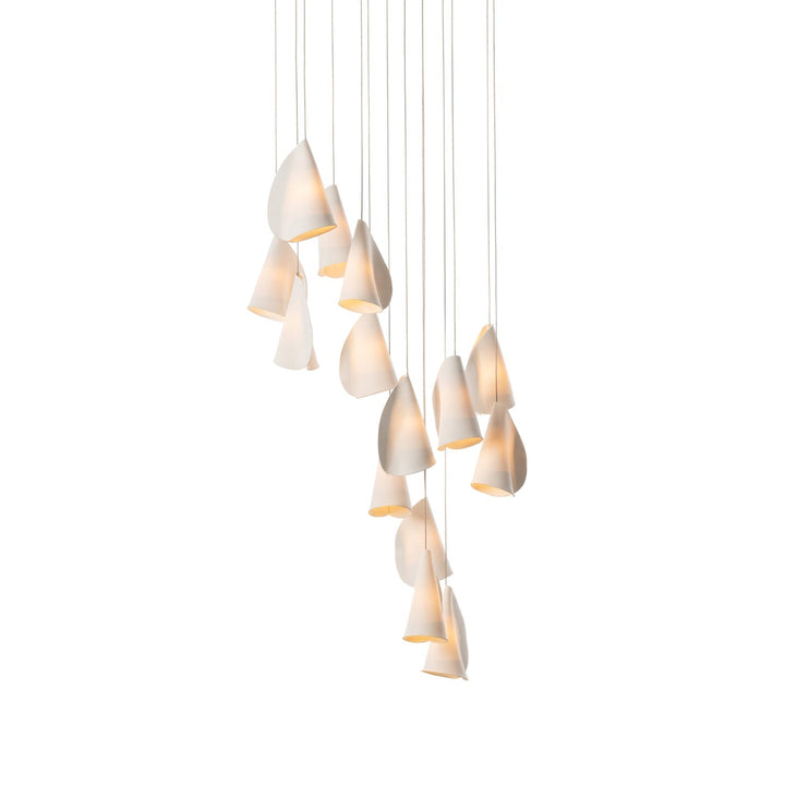 Olshaion lampada a sospensione geometrica in ceramica