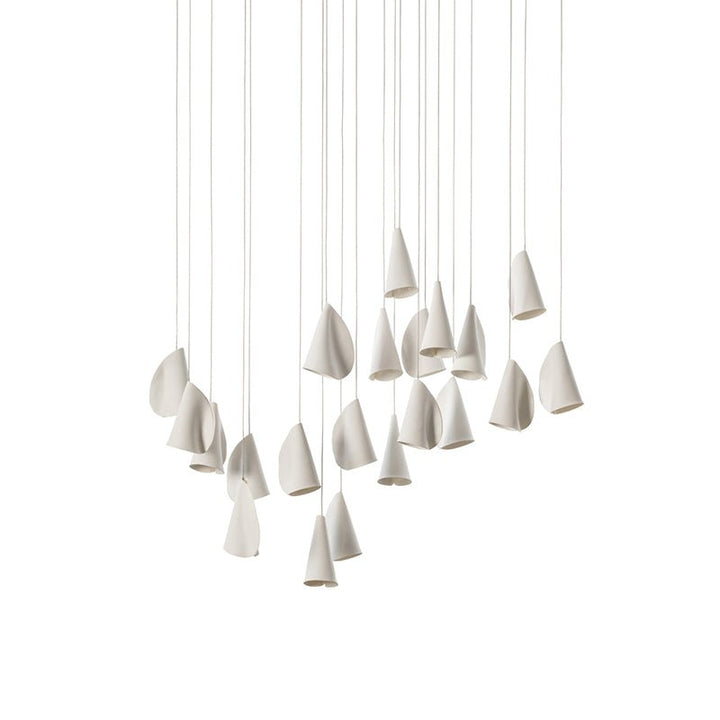 Olshaion lampada a sospensione geometrica in ceramica