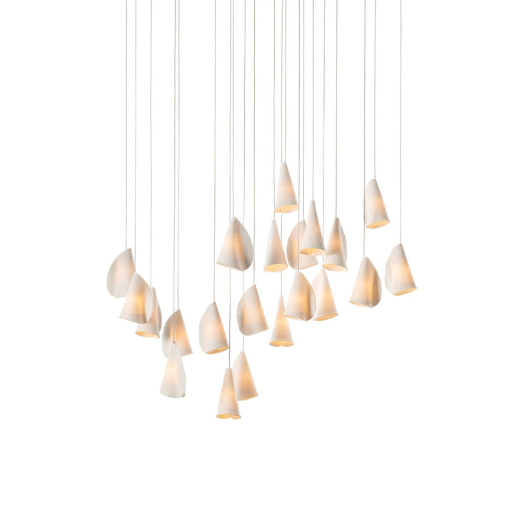 Olshaion lampada a sospensione geometrica in ceramica