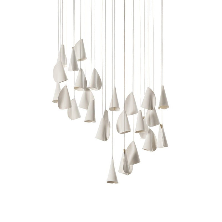 Olshaion lampada a sospensione geometrica in ceramica