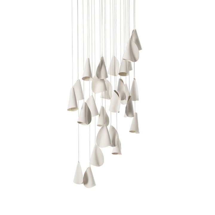Olshaion lampada a sospensione geometrica in ceramica
