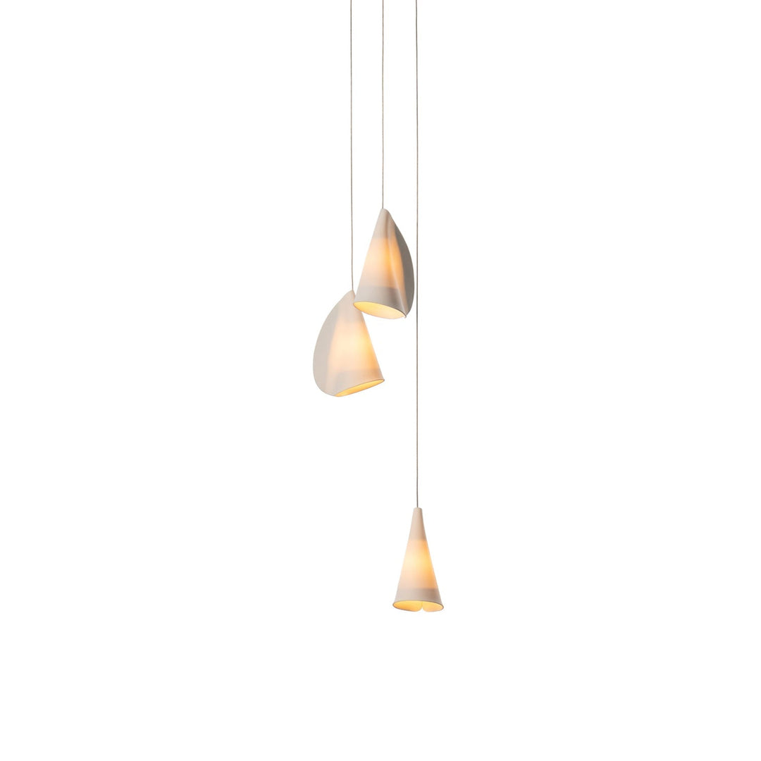 Olshaion lampada a sospensione geometrica in ceramica