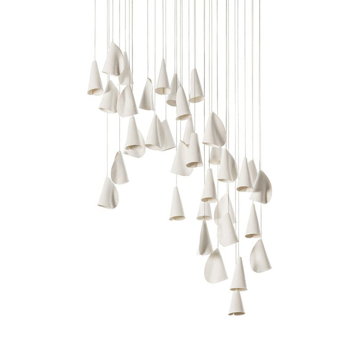 Olshaion lampada a sospensione geometrica in ceramica