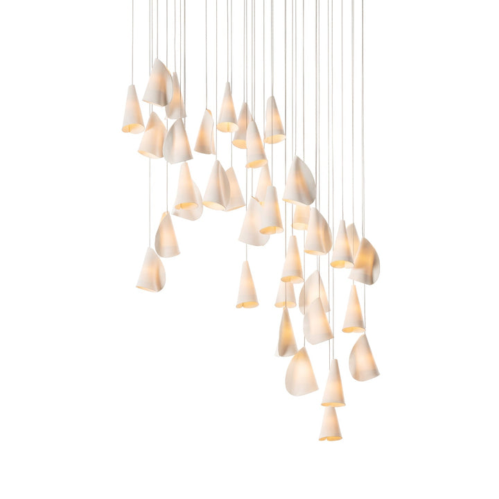 Olshaion lampada a sospensione geometrica in ceramica