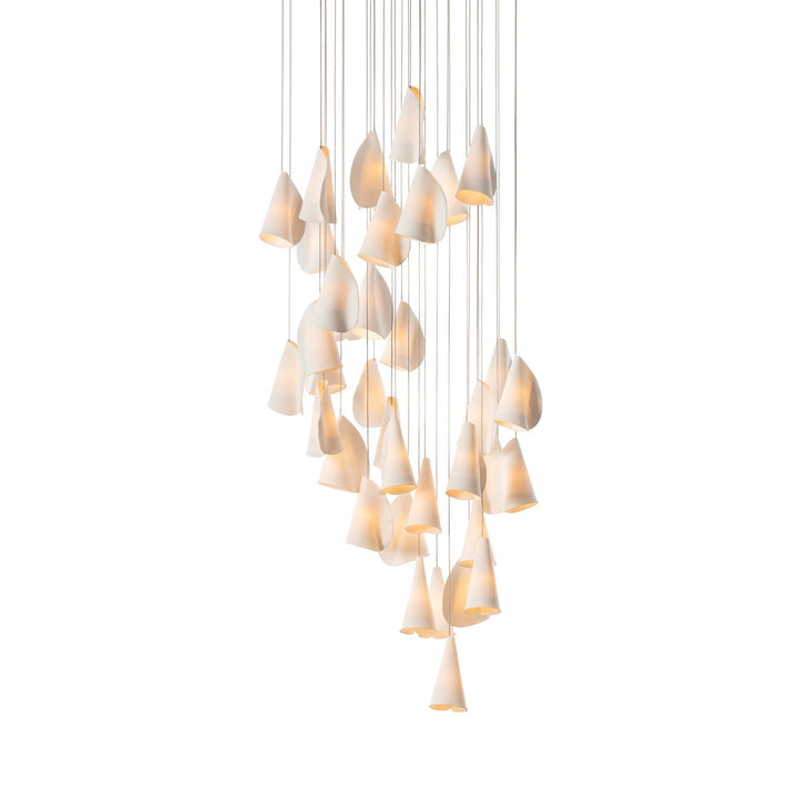 Olshaion lampada a sospensione geometrica in ceramica
