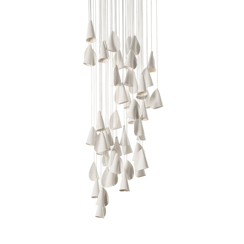 Olshaion lampada a sospensione geometrica in ceramica