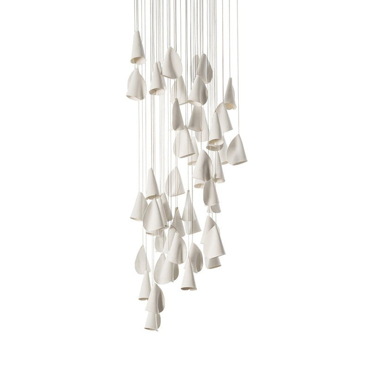 Olshaion lampada a sospensione geometrica in ceramica