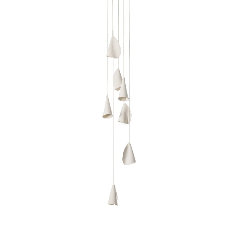 Olshaion lampada a sospensione geometrica in ceramica