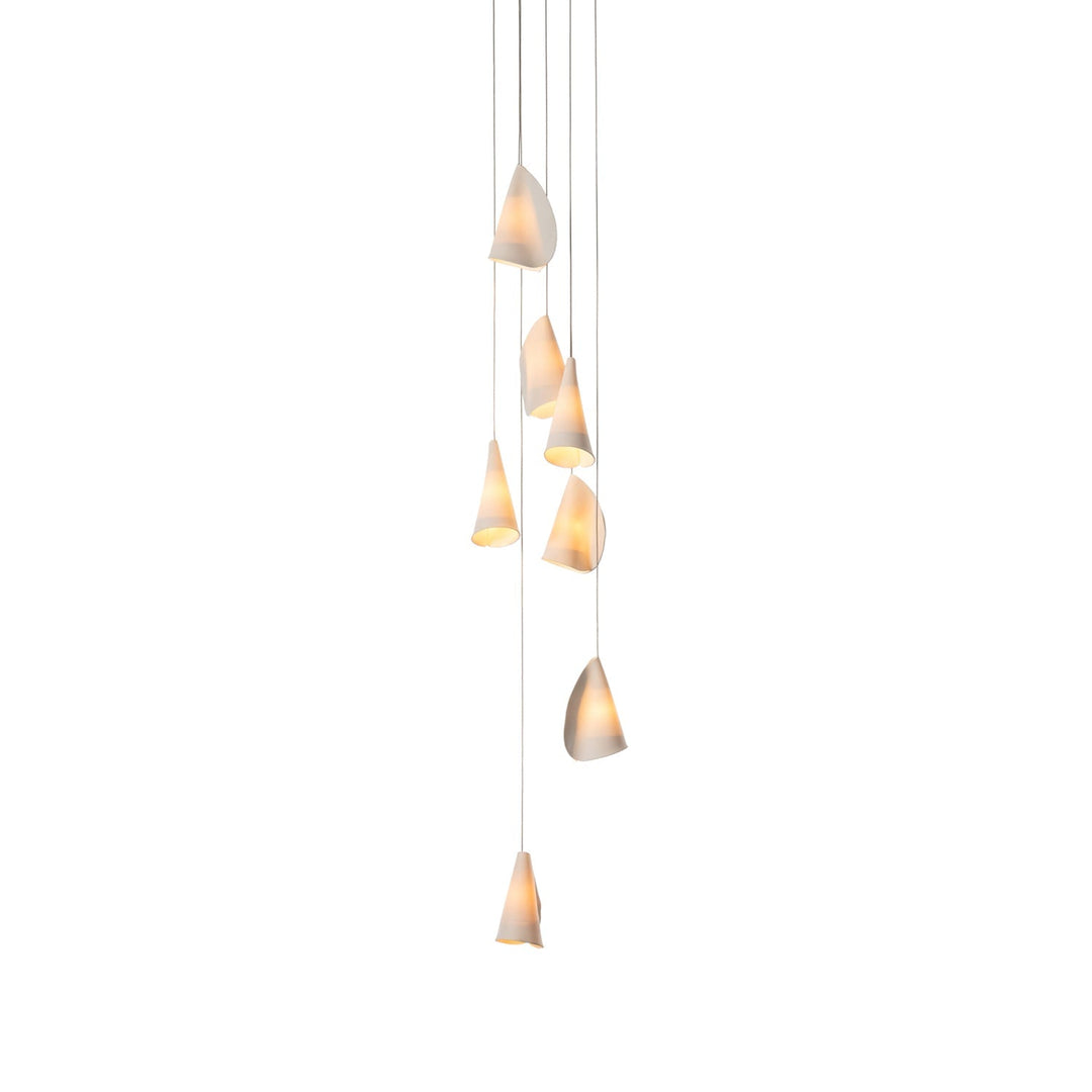 Olshaion lampada a sospensione geometrica in ceramica