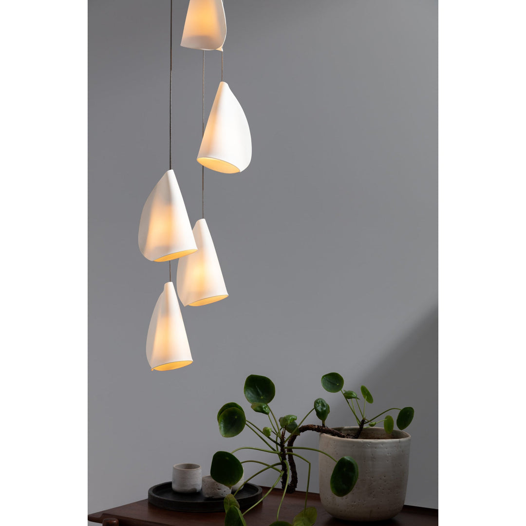 Olshaion lampada a sospensione geometrica in ceramica