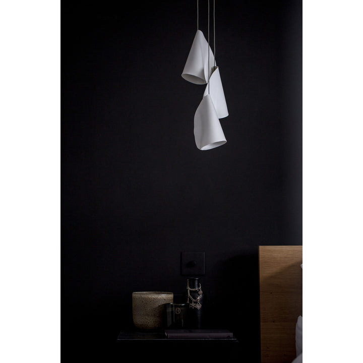 Olshaion lampada a sospensione geometrica in ceramica