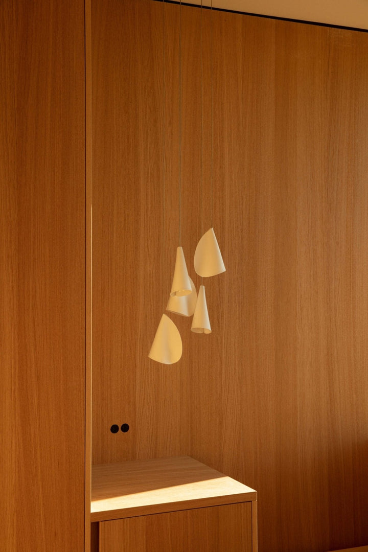 Olshaion lampada a sospensione geometrica in ceramica