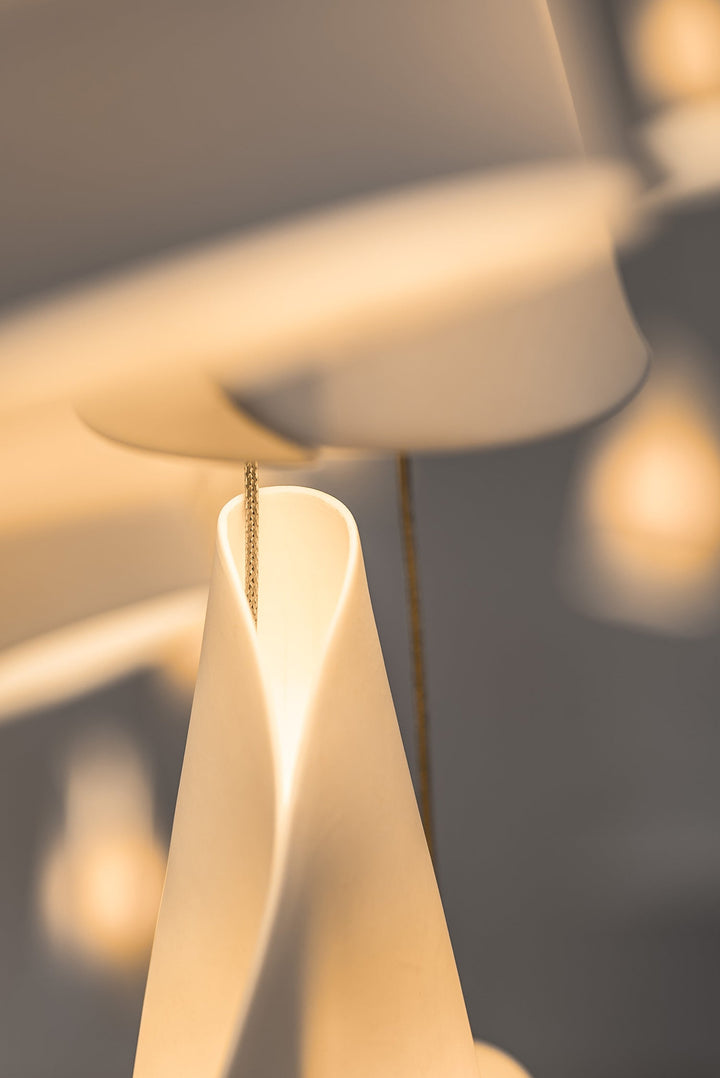 Olshaion lampada a sospensione geometrica in ceramica