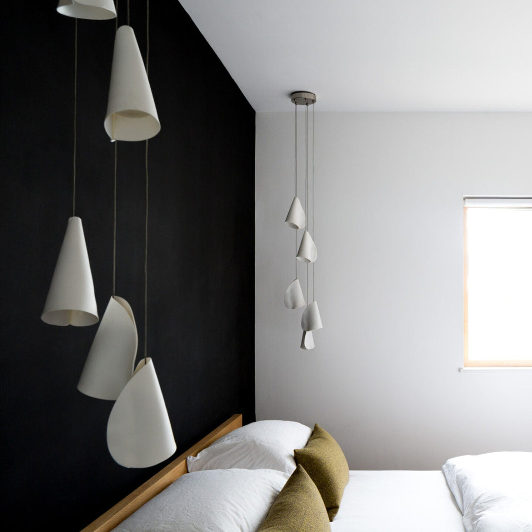 Olshaion lampada a sospensione geometrica in ceramica
