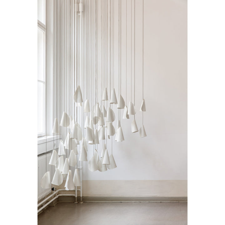 Olshaion lampada a sospensione geometrica in ceramica