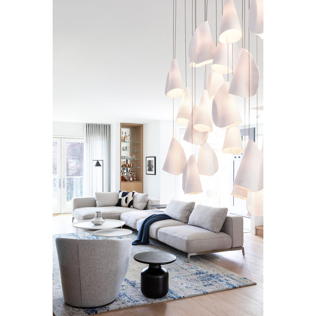 Olshaion lampada a sospensione geometrica in ceramica