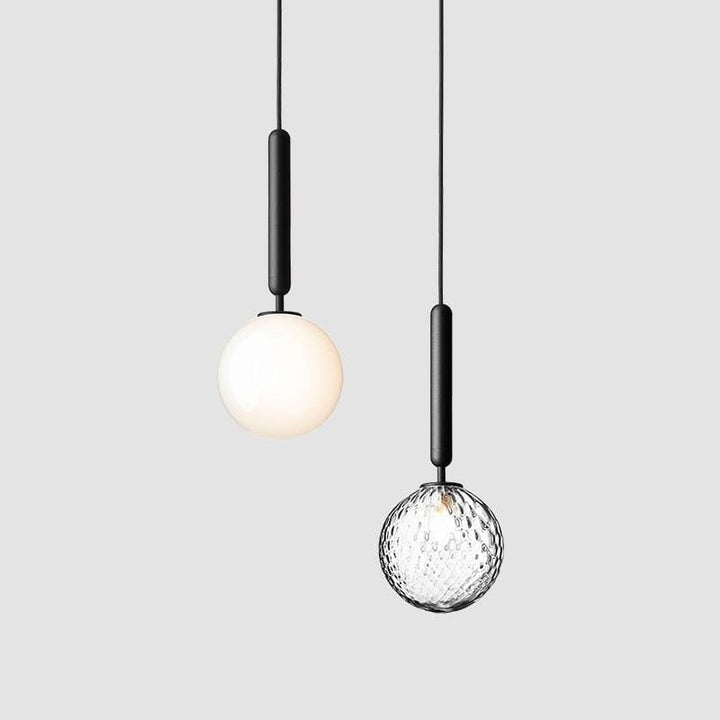 Valentina Moderno LED Vetro Palla Lampade a Sospensione Bianco/Chiaro