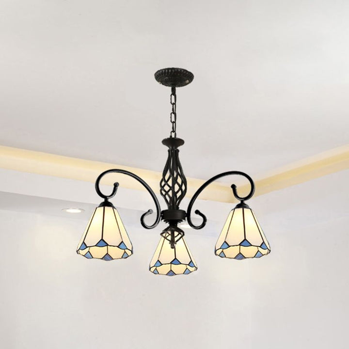 Silva Tiffany Ramo Mediterraneo Metallo Lampadari