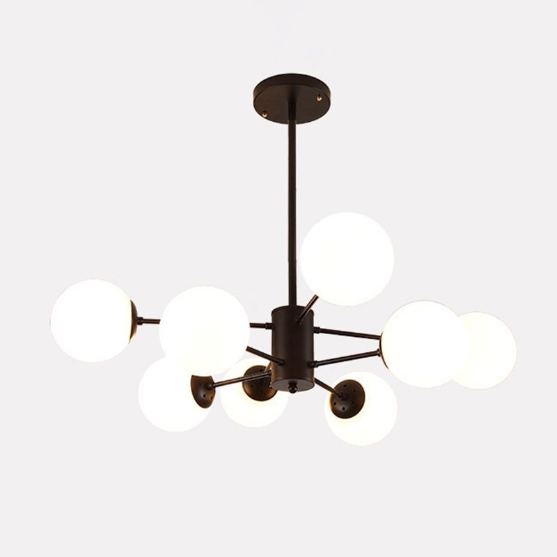 Valentina Moderno LED Semplice Lampade a Sospensione Vetro Metallo Nero/Oro Soggiorno/Camera da Letto