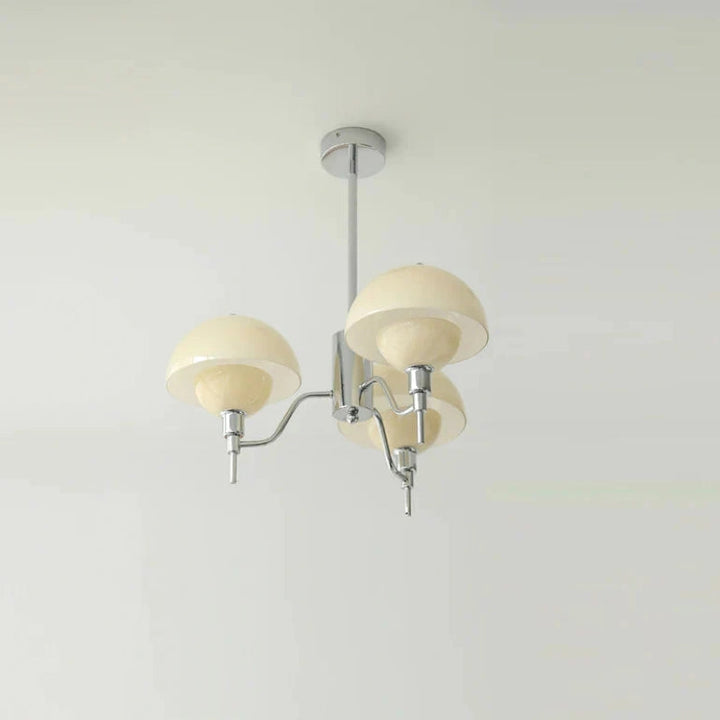 Valentina Moderno Metallo Vetro Sospensione Bianco Beige Camera da letto Soggiorno