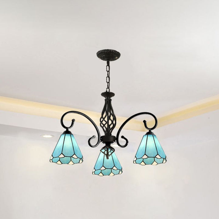 Silva Tiffany Ramo Mediterraneo Metallo Lampadari
