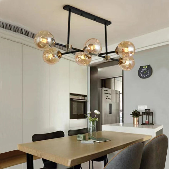 Valentina Bellissimi Soffitto LED Lampade a Sospensione Moderni Vetro Nero Oro Sospensione/Camera da Letto