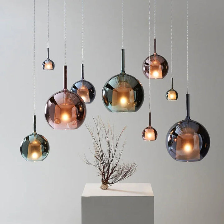 Valentina Moderno Sfera LED Lampade a Sospensione Vetro
