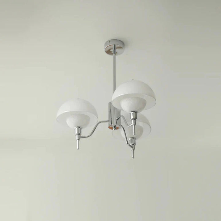 Valentina Moderno Metallo Vetro Sospensione Bianco Beige Camera da letto Soggiorno