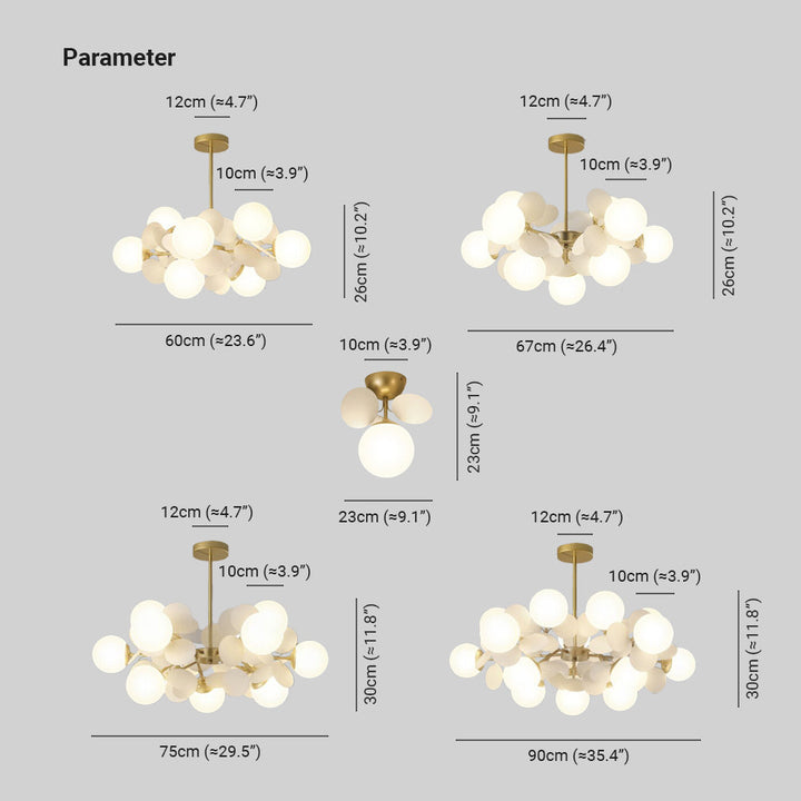 Arisha Moderni Bellissimi Soffitto LED Lampadari Acrilico Vetro