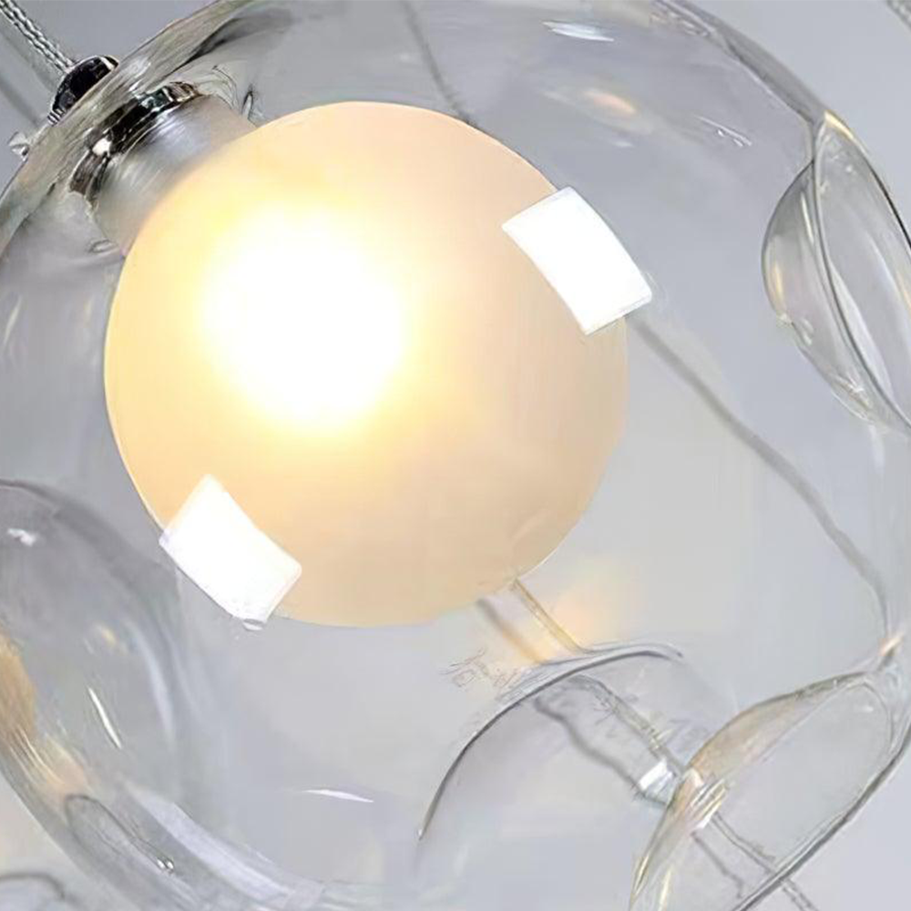 Arisha Multi-teste Globo Cluster Chandelier Vetro Sala da Pranzo Soggiorno