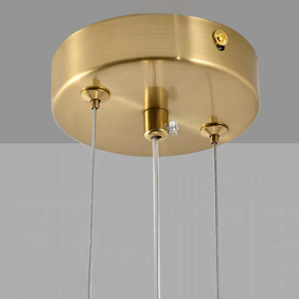Kristy Moderno LED Lampade a Sospensione Oro Lusso Vetro Metallo Soggiorno/Camera da Letto