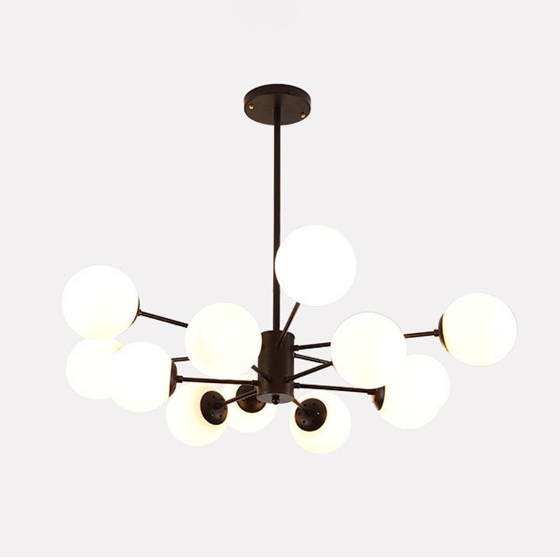 Valentina Moderno LED Semplice Lampade a Sospensione Vetro Metallo Nero/Oro Soggiorno/Camera da Letto