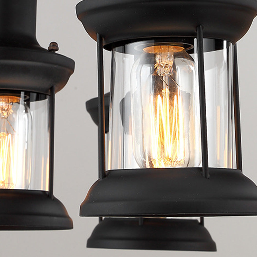 Epoch Retro Industriale LED Lampade a Sospensione Marrone Metallo Legno Soggiorno