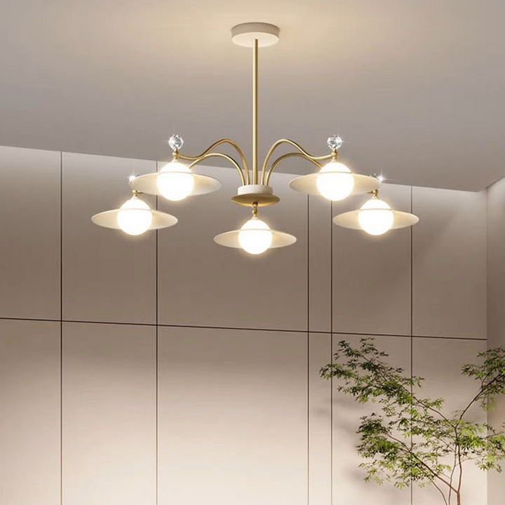 Arisha Elegante Soffiato Vetro Lampadari Soggiorno