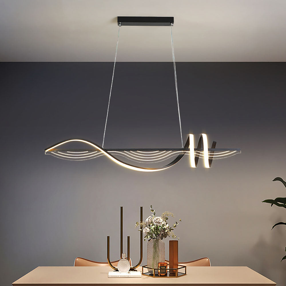 Arisha Moderno Matello Sospensione Bianco/Nero/Oro Camera da letto/Cucina