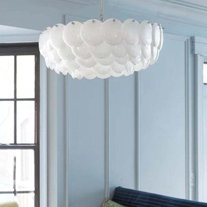 Arisha Bellissimo Moderno LED Germoglio Lampadari Bianco Arte Deco Foglia Ceramica Metallo Soggiorno/Camera da Letto