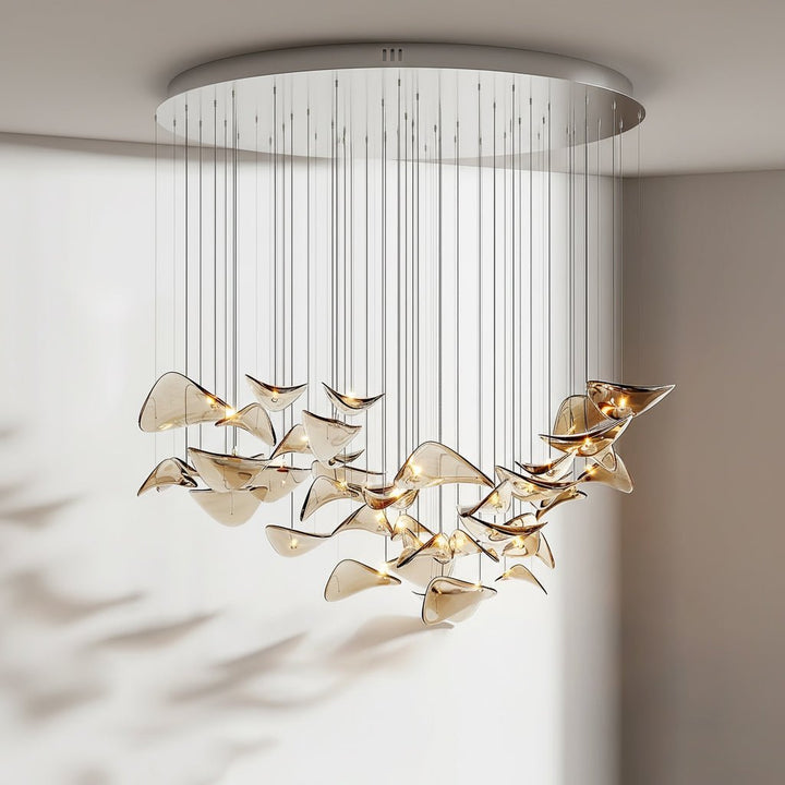 Orinthal Wave Floating Leaf lampadario
